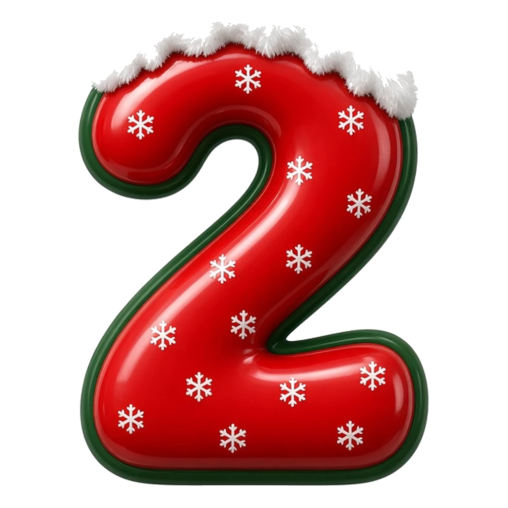 Christmas snow-capped bubble number 2