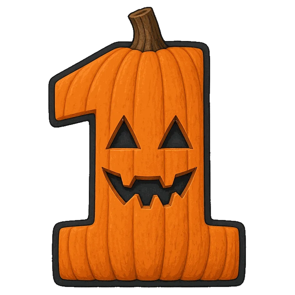 Halloween bubble number 1