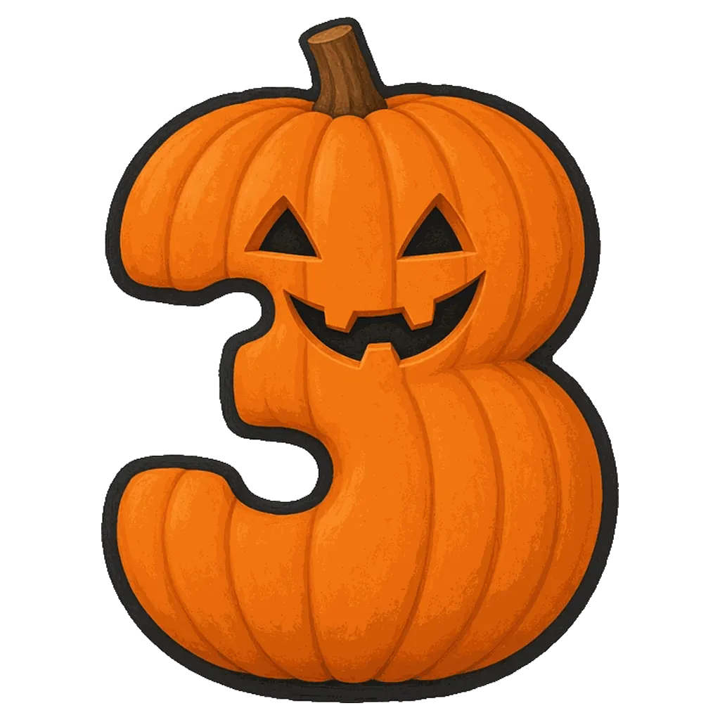 Halloween bubble number 3
