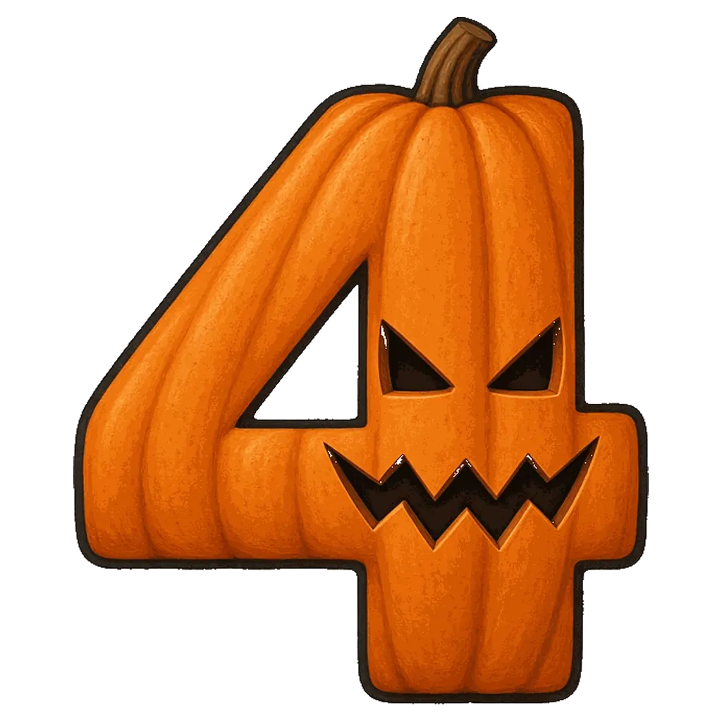 Halloween bubble number 4