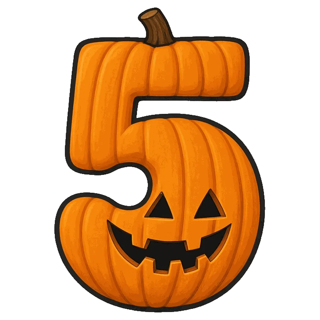 Halloween bubble number 5