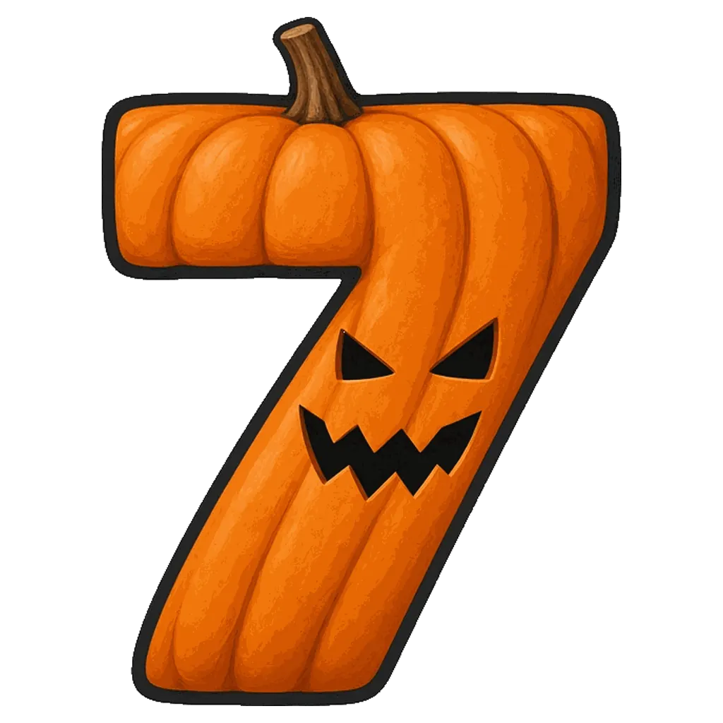 Halloween bubble number 7