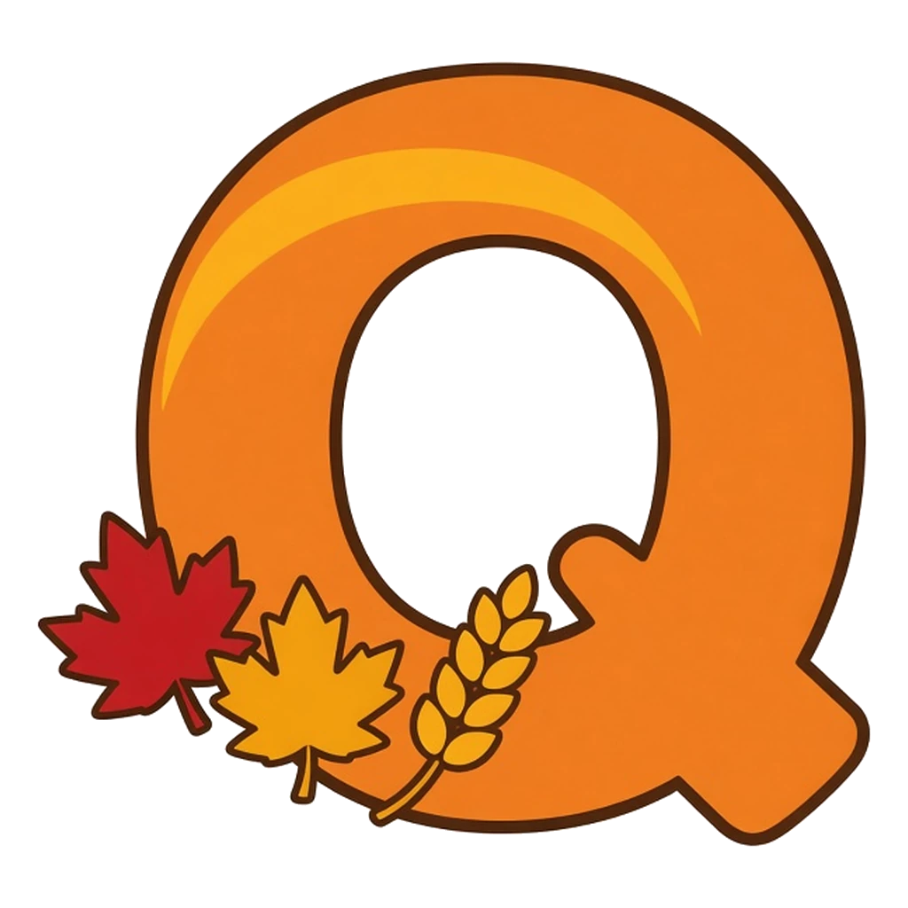 Thanksgiving bubble letter Q